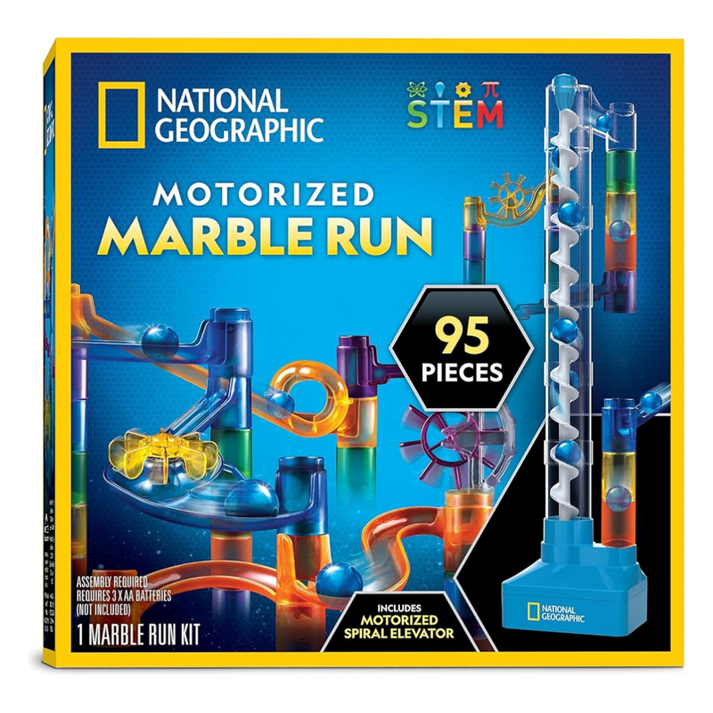 Nat Geo Motorized Marble Run -75 Piece Set