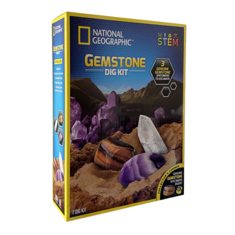 Nat Geo Carded Gemstone Mini Dig Kit