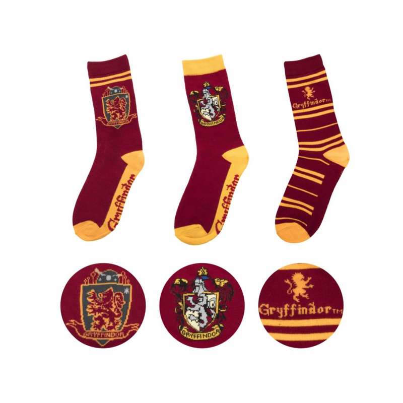 Harry Potter Cinereplica: Socks Set of 3 - Gryffindor