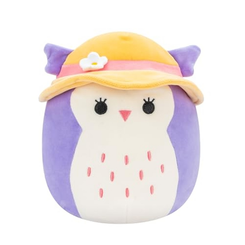 Squishmallows Purple Owl Holly Plush Toy 19cm