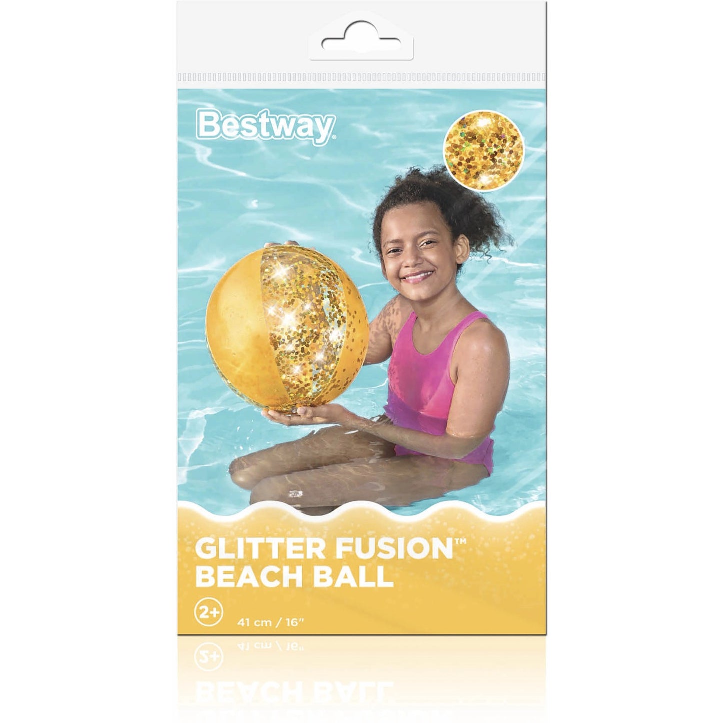 Bestway Glitter Fusion Beach Ball 2yrs 41 cm/16''assorted colors