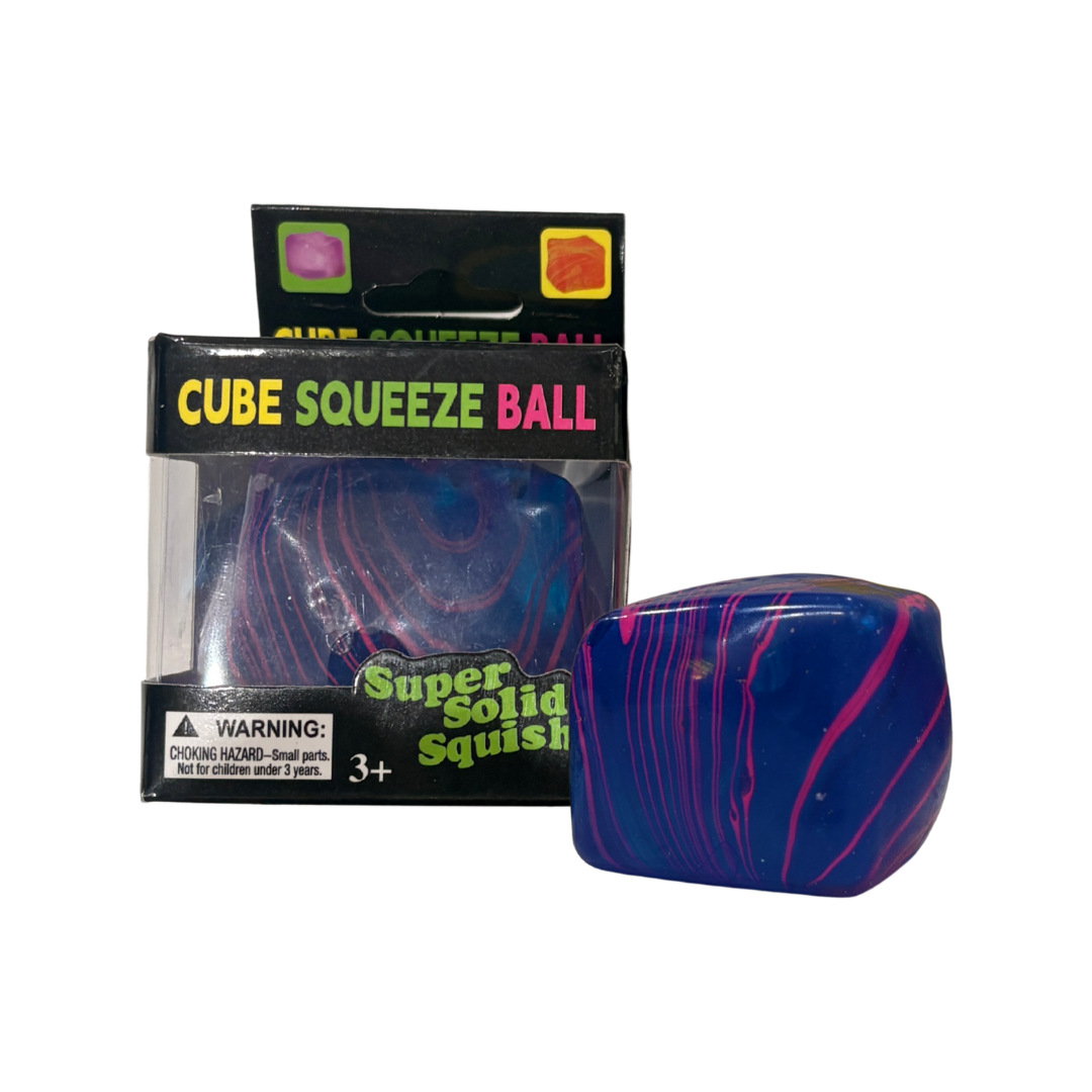 Nice Cube Super Solid Squish Squeeze Fidget Sensory Toy Blue