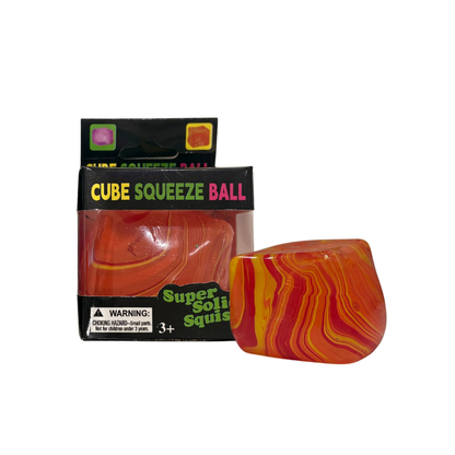 Nice Cube Super Solid Squish Squeeze Fidget Sensory Toy Orange