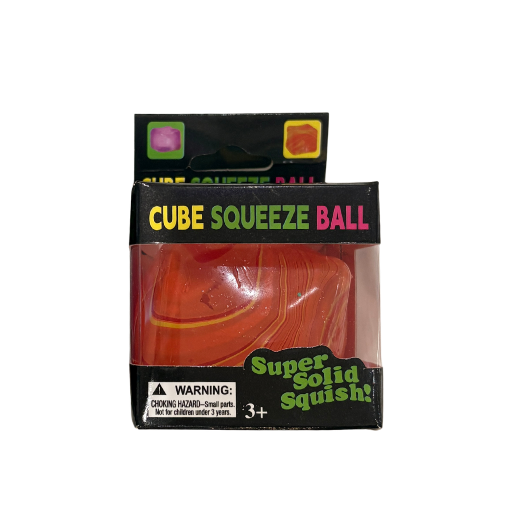Nice Cube Super Solid Squish Squeeze Fidget Sensory Toy Orange