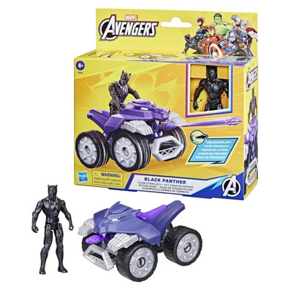 Hasbro Marvel Avengers Black Panther Claw Strike ATV 4" Figure, Vehicle & Accessories