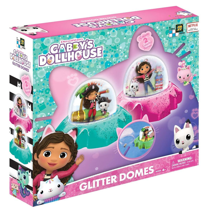 Gabby's Dollhouse Glitter Domes