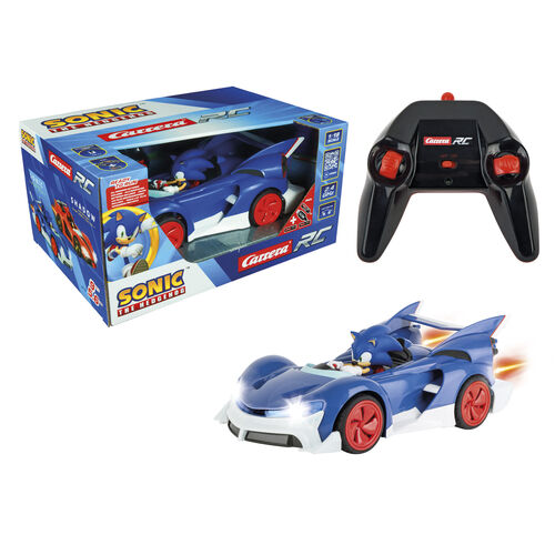 Carrera licensed rc 1:18 - sonic - racing sonic