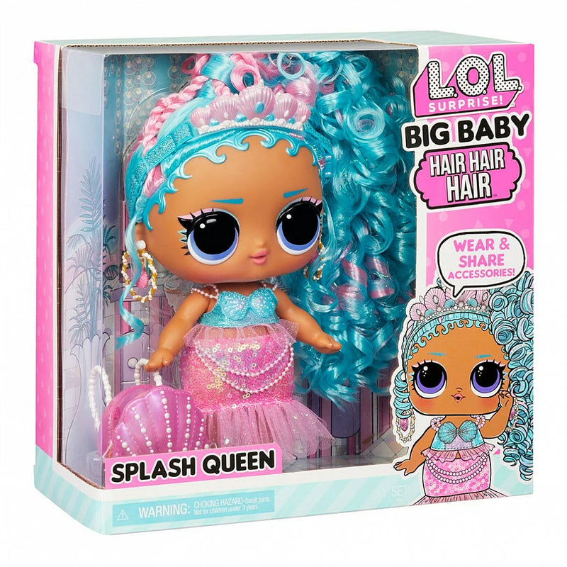 LOL Surprise Big Baby Hair Hair Hair Doll - Splash Queen