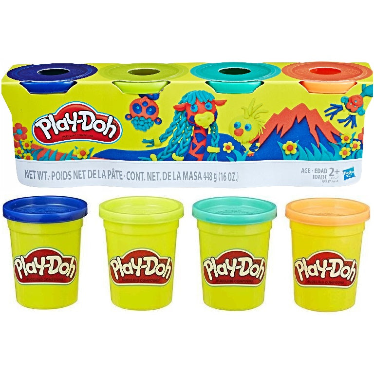 Hasbro Play-Doh Wild Color Pack Of 4