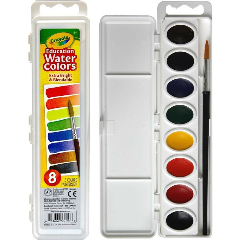 Crayola Paint 8 Semi-Moist Watercolor
