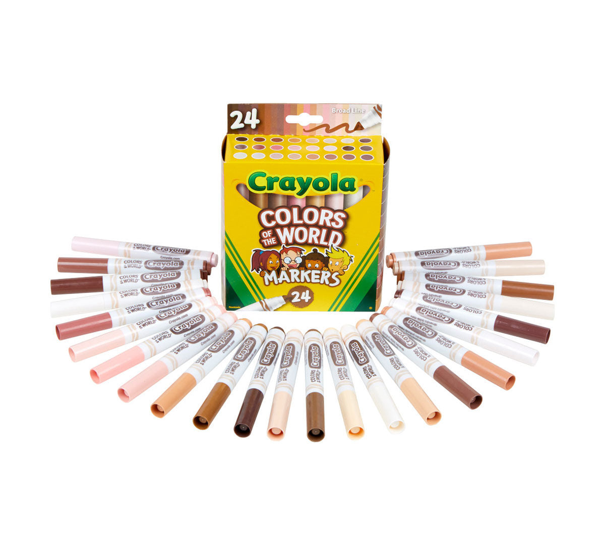 Crayola 24 Ct Colors Of The World Markers