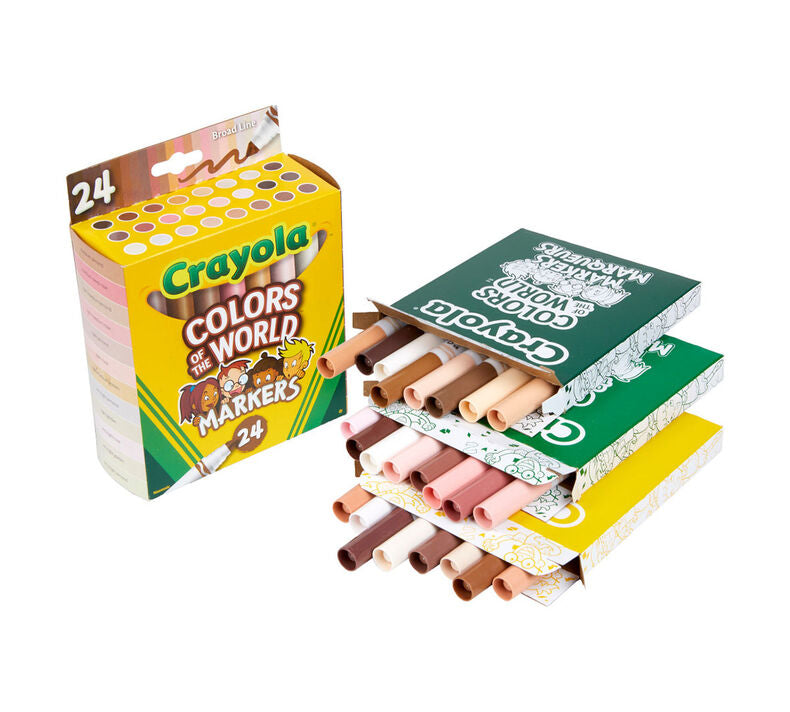 Crayola 24 Ct Colors Of The World Markers