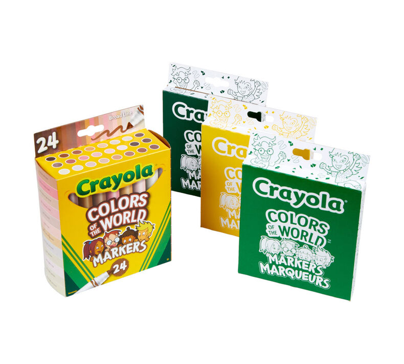 Crayola 24 Ct Colors Of The World Markers