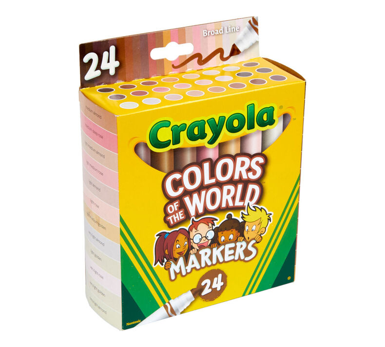 Crayola 24 Ct Colors Of The World Markers