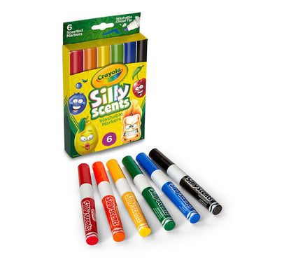 Crayola 6 Ct. Bl Chisel Tip Scented Markers