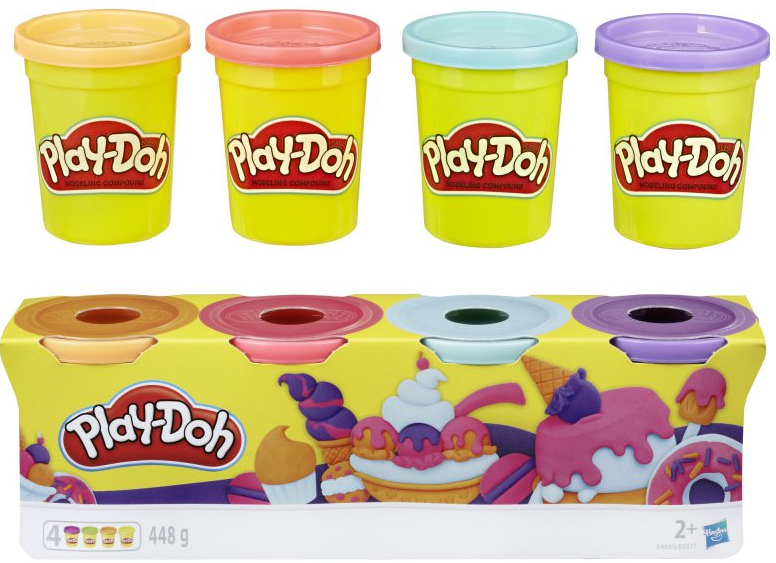 Hasbro Play-Doh Creative Pack Orange Pink Light Blue and Purple