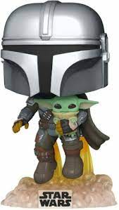 Pop! Star Wars: The Mandalorian- Mando Flying w/Jet