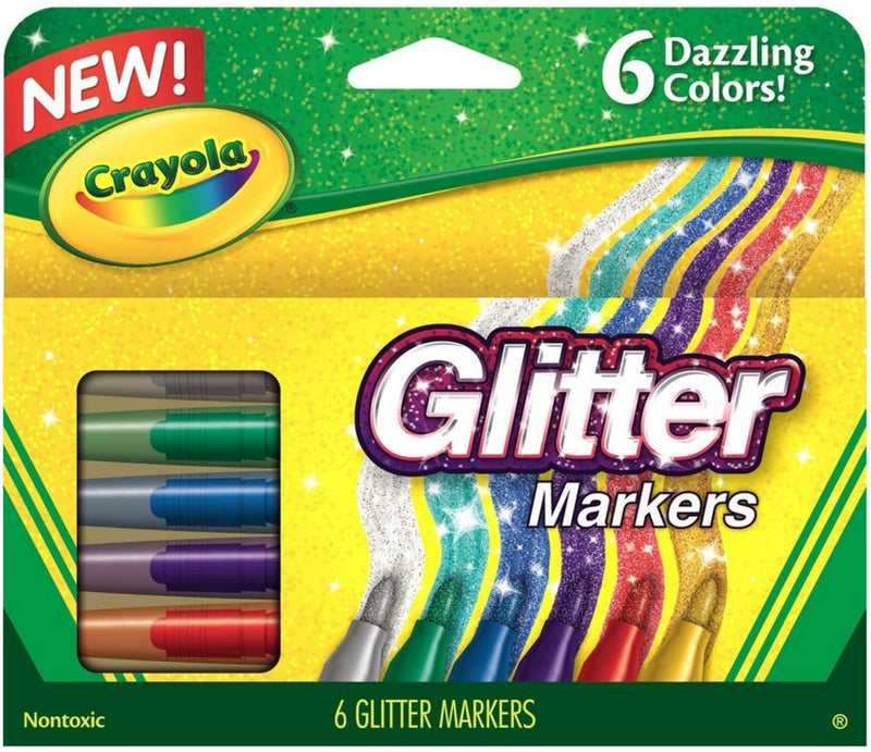 Crayola 6 Ct. Glitter Markers