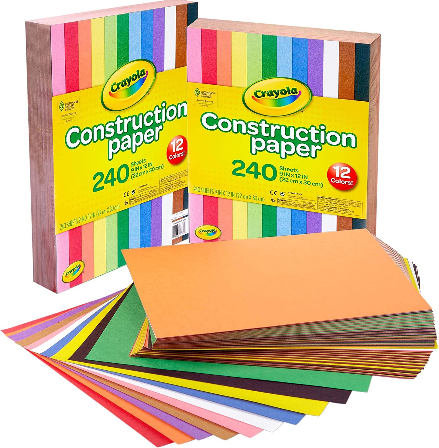 Crayola Giant Construction Paper W/Stencils