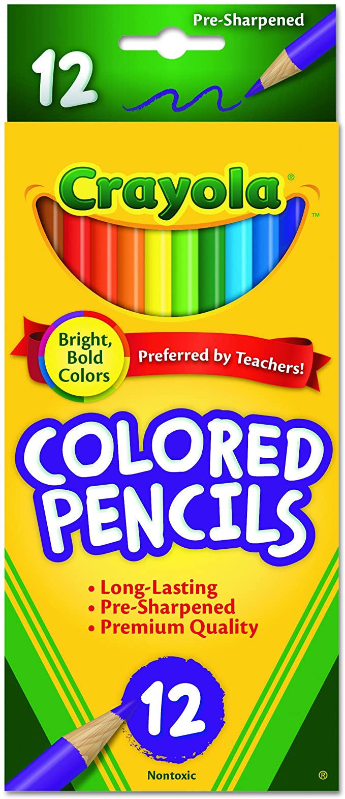 Crayola 12 CT Colored Pencils Long