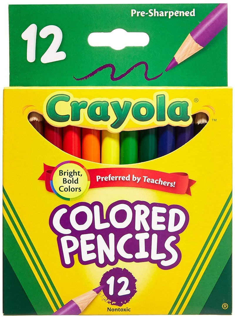 Crayola 12 CT Colored Woodcase Pencils, Short Barrel PlayBH Bahrain3