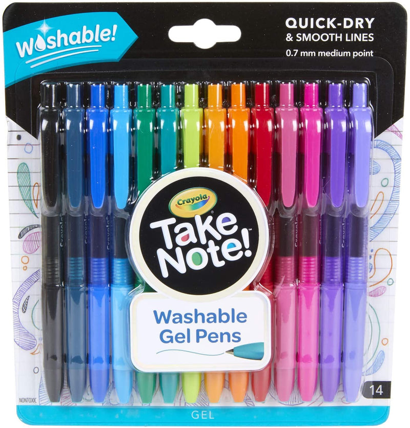 Crayola 14 CT. Take Note! Washable Gel Pens PlayBH Bahrain