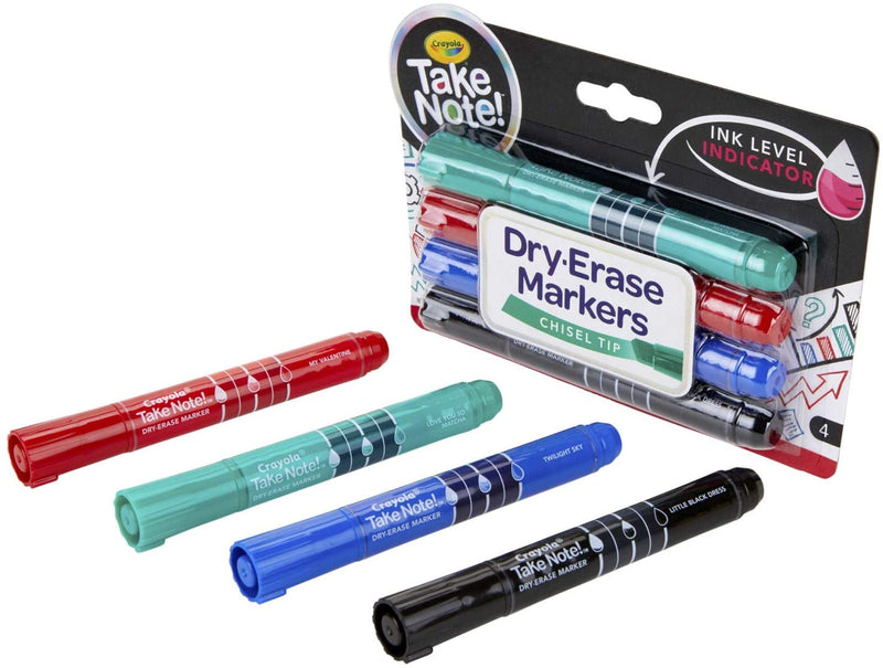 Crayola 4 CT. Take Note! Broad Line Dry-Erase Markers Colored PlayBH Bahrain3