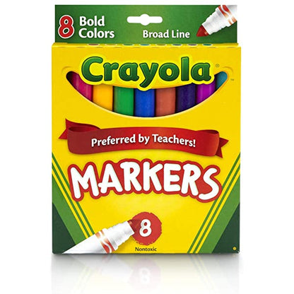 Crayola 8 CT. Bold, Broad Line Markers2