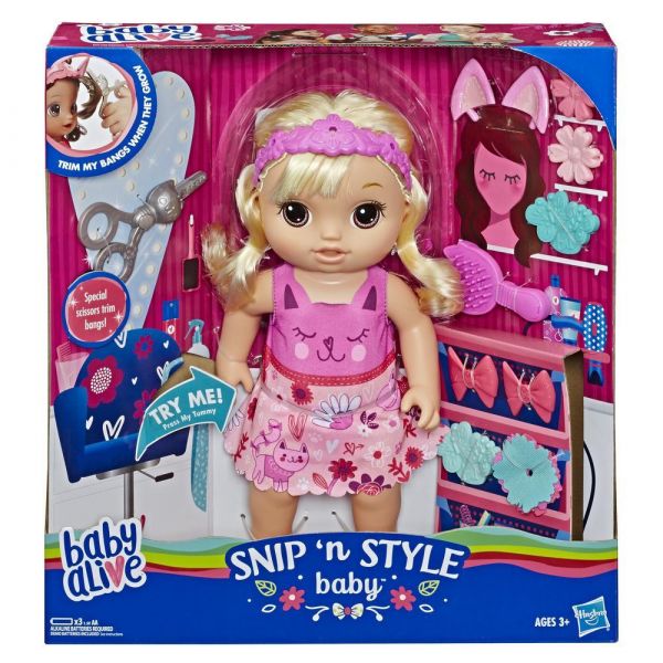 Hasbro Baby Alive Snip N Style Baby Blonde Hair2