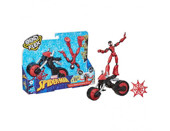 Hasbro Marvel Bend & Flex Rider - Spider-Man & 2-in-1 Motorcycle PlayBH Bahrain