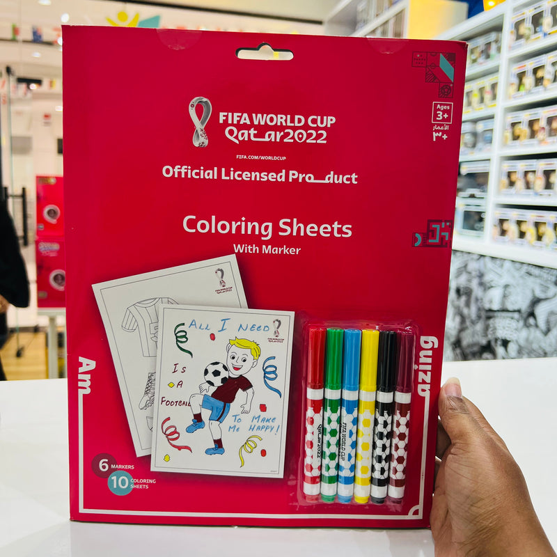 FIFA 22 FOOTBALL COLORING SHEETS WITH MARKERS
