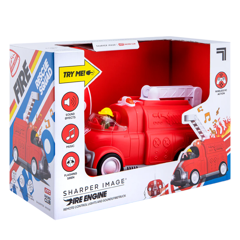 Sharper Image Toy Rc Fire Engine Lights And Sounds