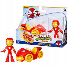 Hasbro Spidey & Friends Vehicle & Figure - Iron Man