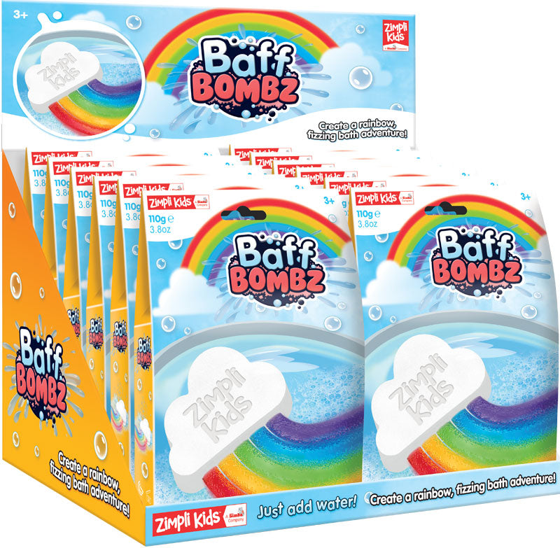 Zimpli Kids - Baff Bomb White Cloud Rainbow Effect