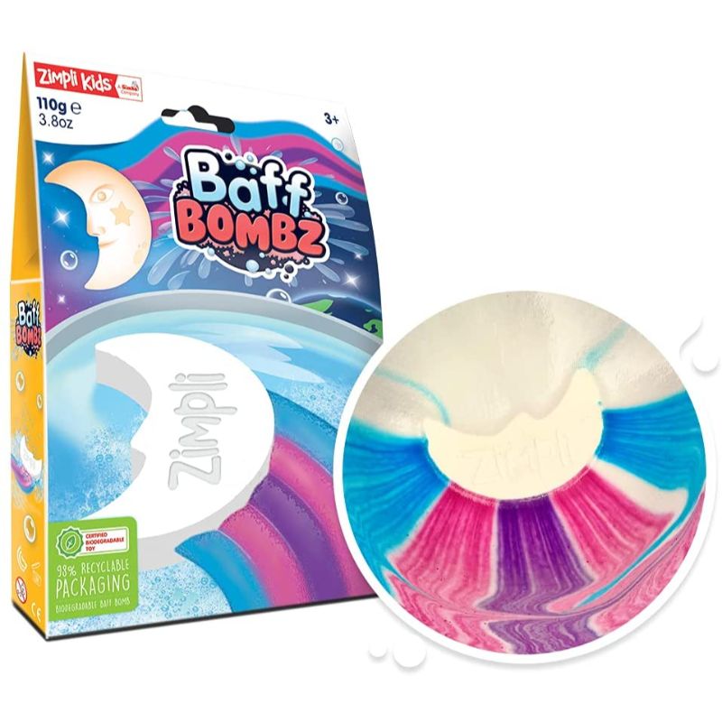 Zimpli Kids - Baff Bomb White Moon Rainbow Effect3