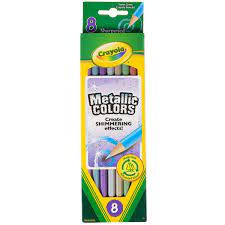 Crayola 8 Metallic Colored Pencils