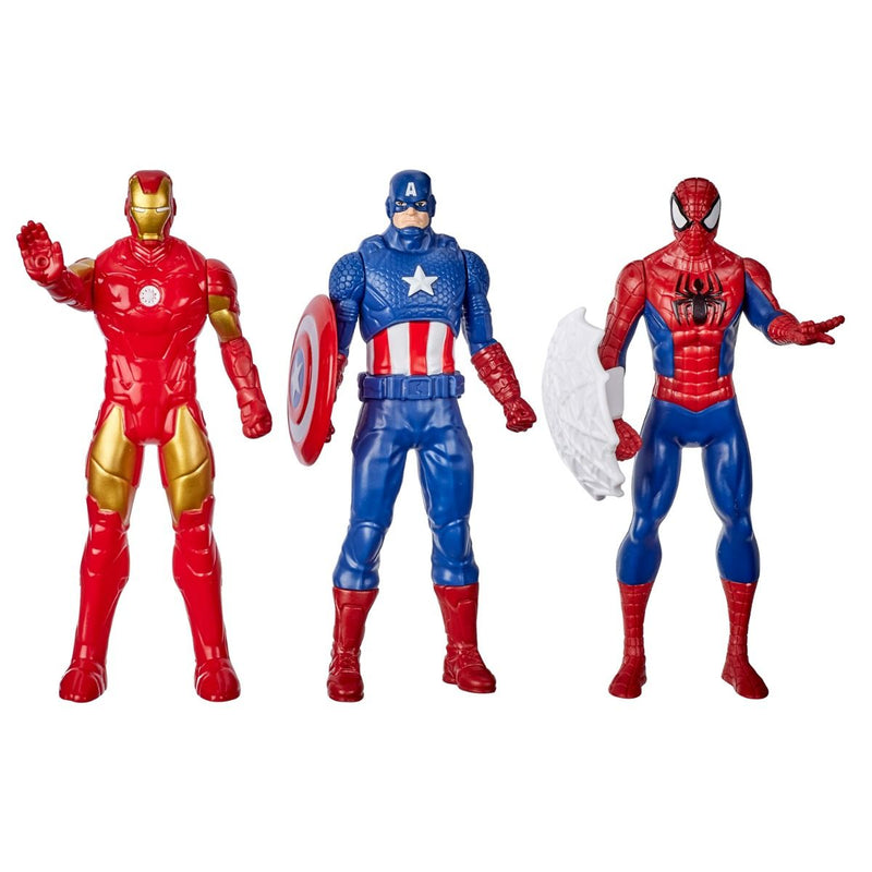 Hasbro Marvel Action Figures 03 Pack - Iron Man, Spider-Man, Captain America 06 Inch