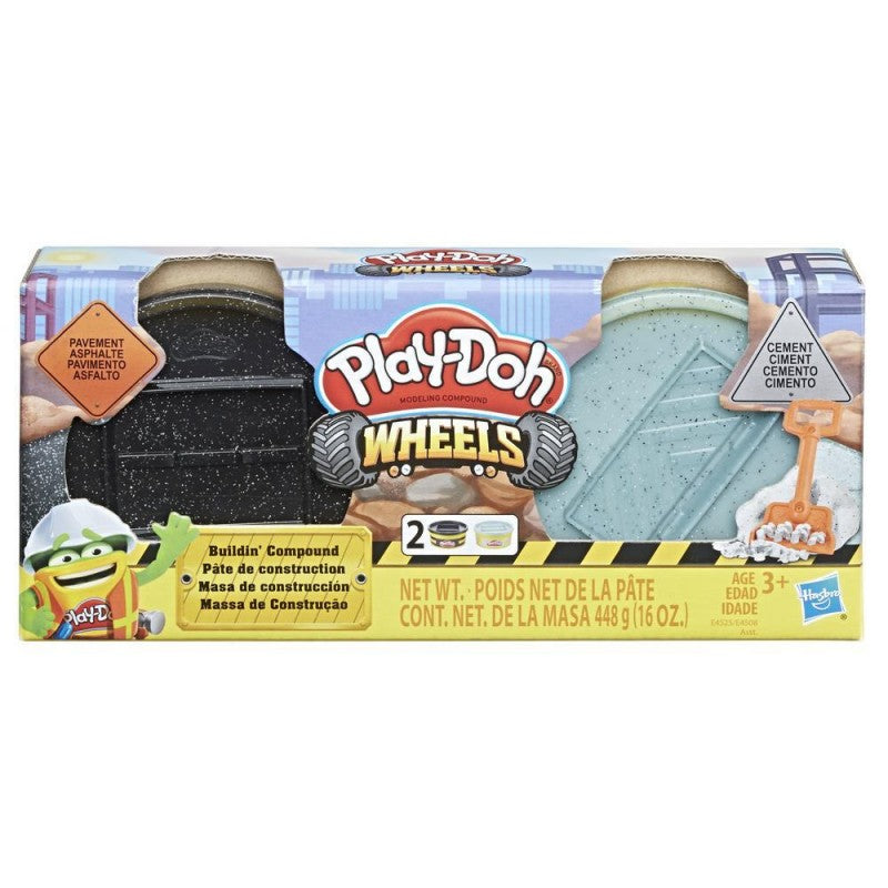Hasbro Play-Doh Wheels Brick and Stone Building Compound - 2 Pack