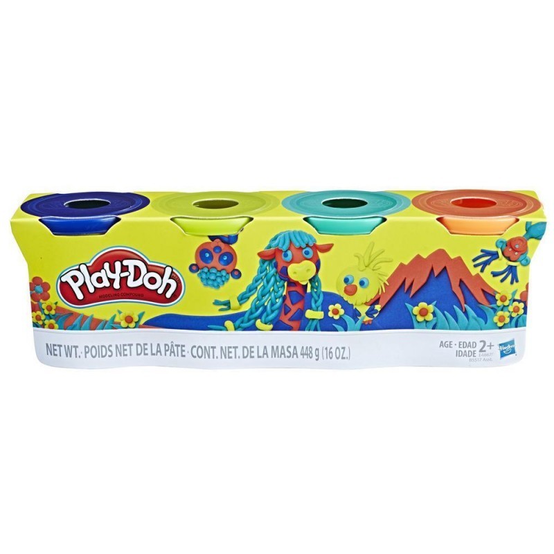 Hasbro Play-Doh Wild Color Pack Of 4